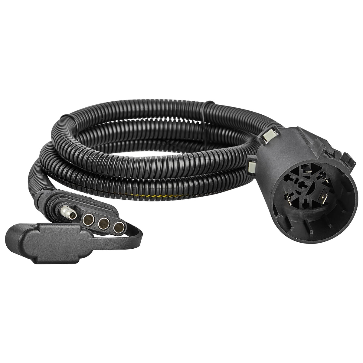 Oyviny USCAR 7-pin to 4-pin connector enables quick plug-and-play trailer wiring.