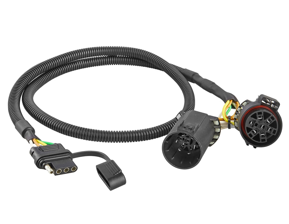 Oyviny USCAR 7-pin to 4-pin harness for easy tailgate light bar wiring.