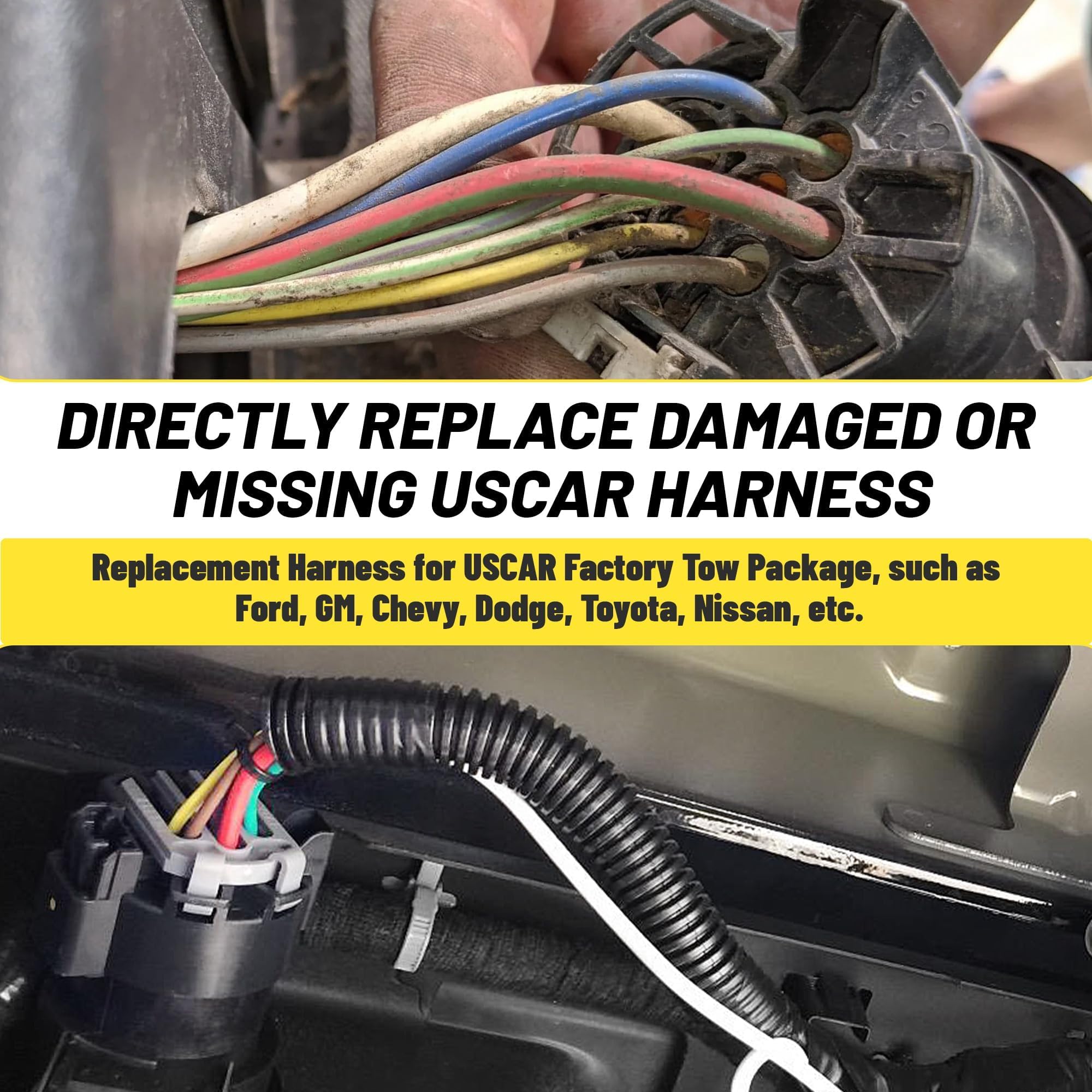 Oyviny USCAR 7-Pin wiring detail shows pure copper conductors