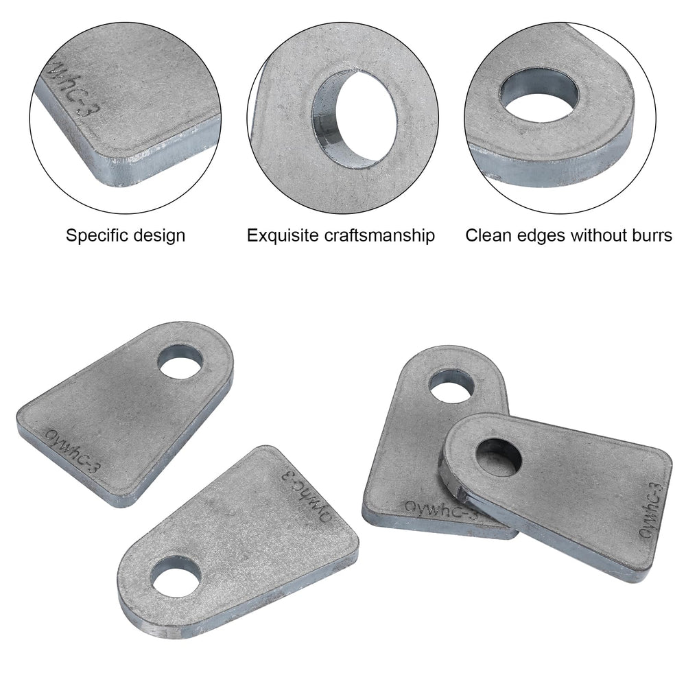 OywhC flat-bottom weld tab mount designed for precise alignment