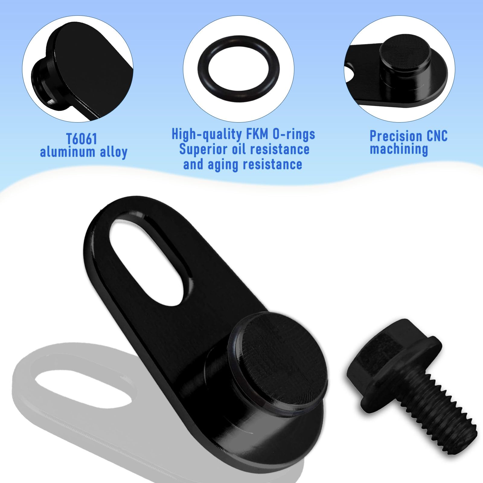 Includes O-ring and hardware for quick replacement.