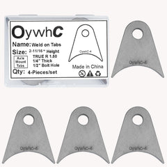 OywhC weld-on tab height 2-11-16 inches for balanced axle mounting