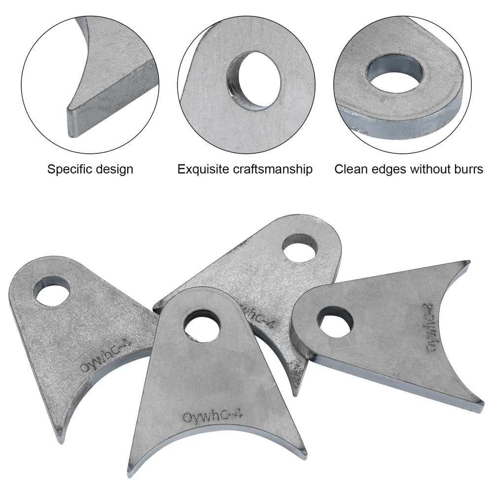 OywhC pack of four weld-on tabs for multiple projects