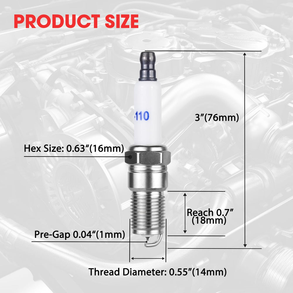 Ozikutech iridium spark plugs LS1-LS3 compatible for smoother cold starts