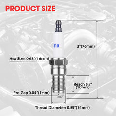 Ozikutech iridium spark plugs LS1-LS3 compatible for smoother cold starts