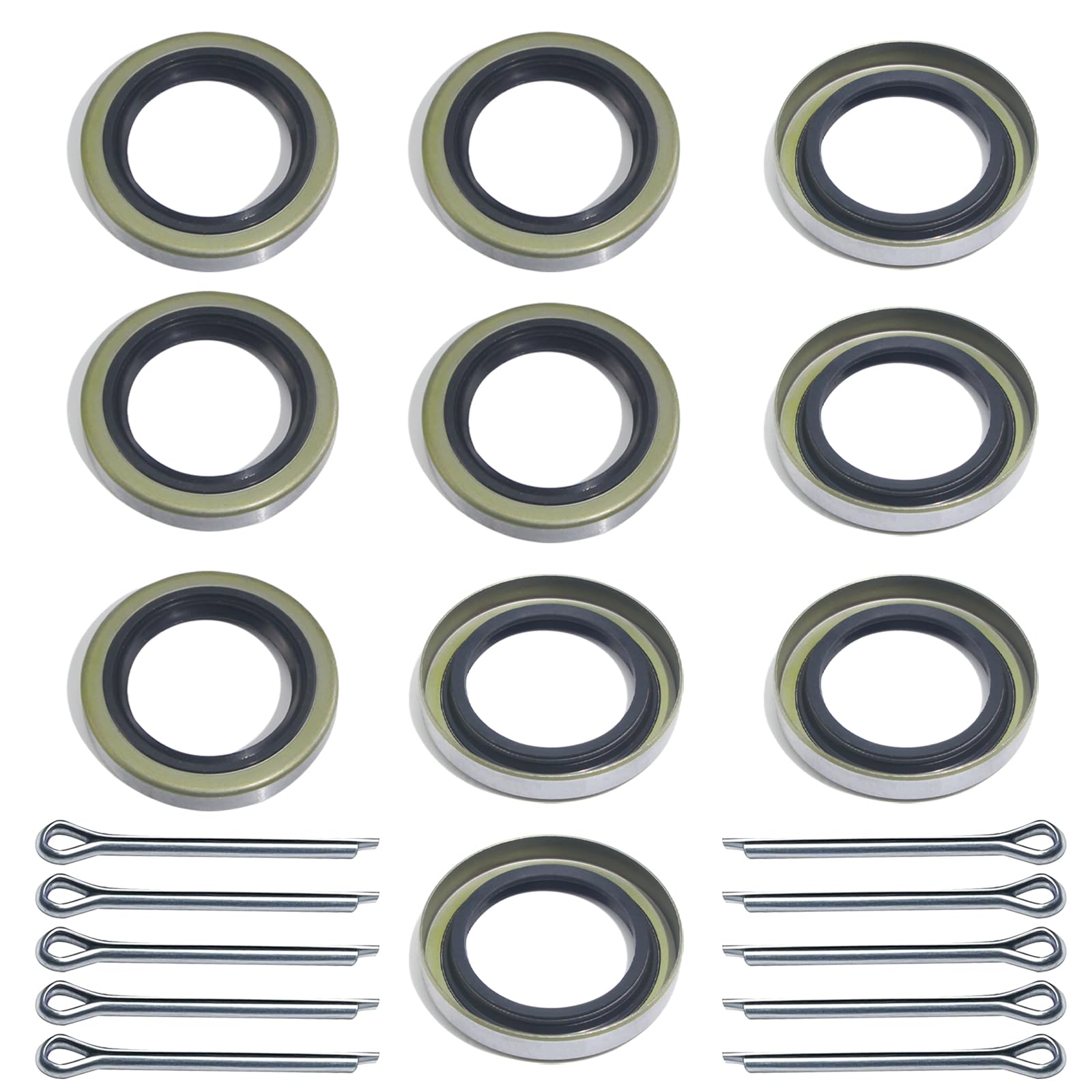 OZISENS grease seal for ID 1.719in x OD 2.565in on trailer hubs, reliable sealing.