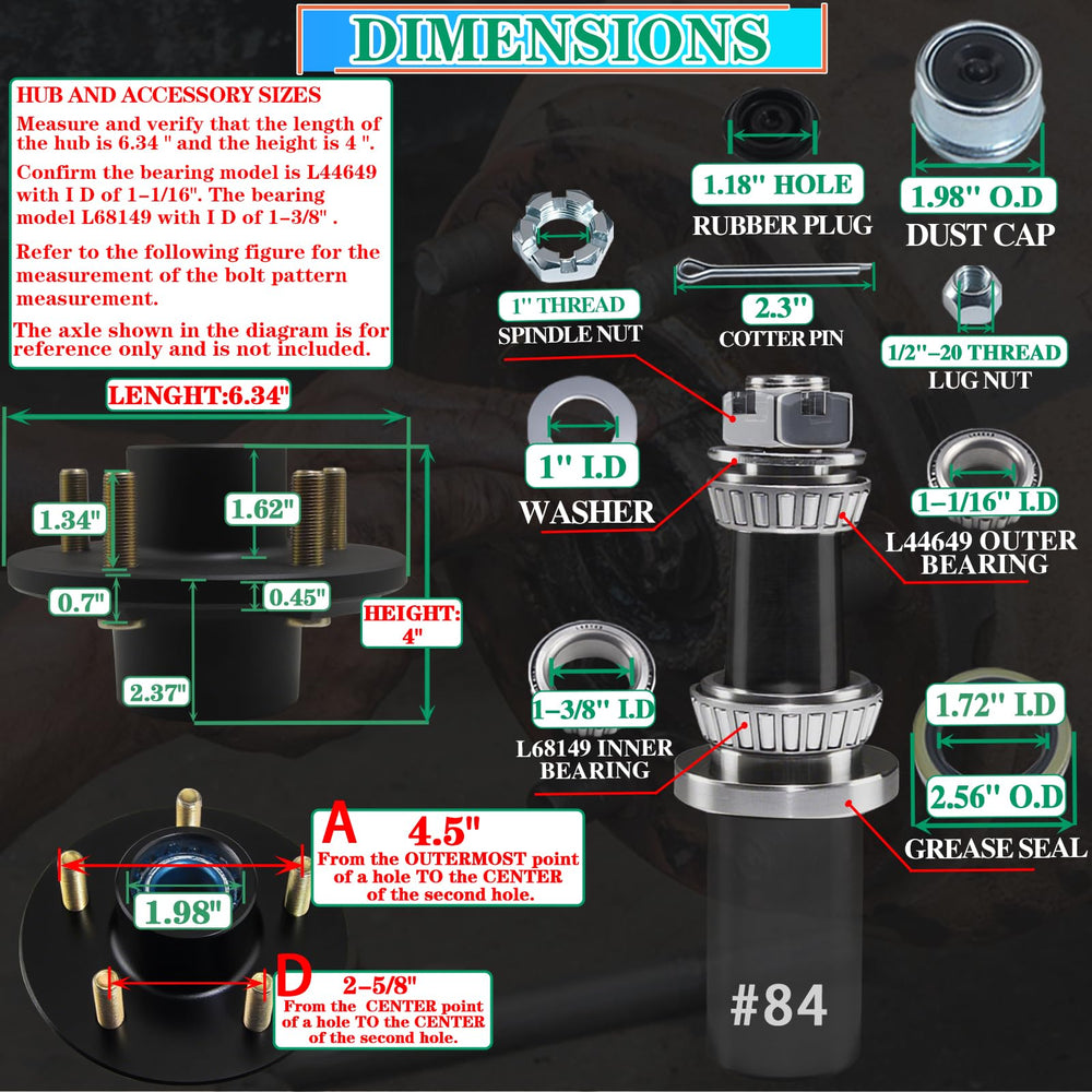 OZISENS L68149 bearing provides smooth operation and long trailer life