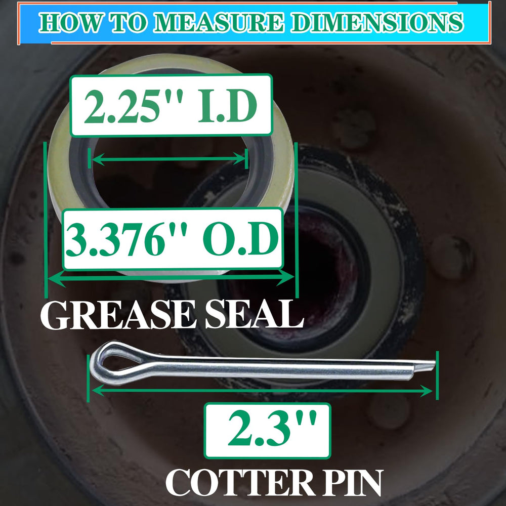 OZISENS packaged grease seals ready for quick trailer repairs