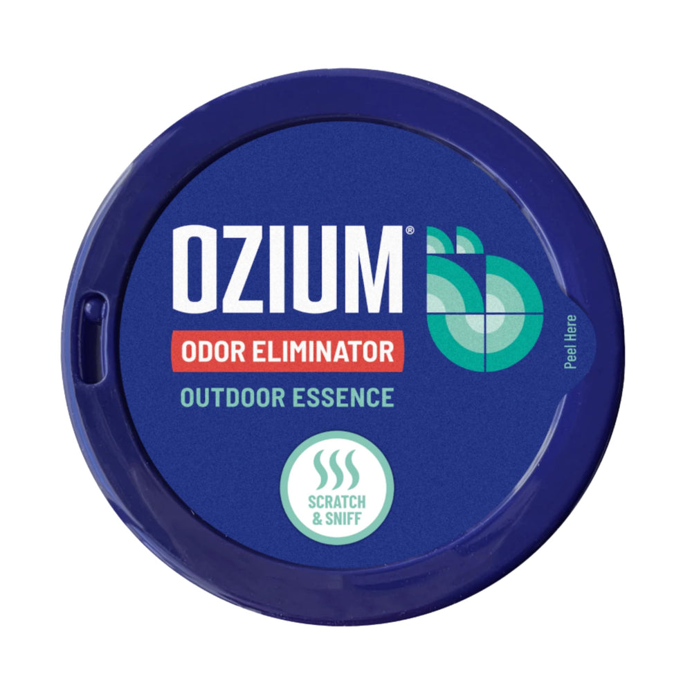 Ozium compact design fits discreetly in cars, bathrooms, and closets.