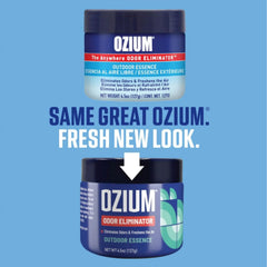 Ozium 4.5 oz gel in car highlights quick, subtle freshening on the go.