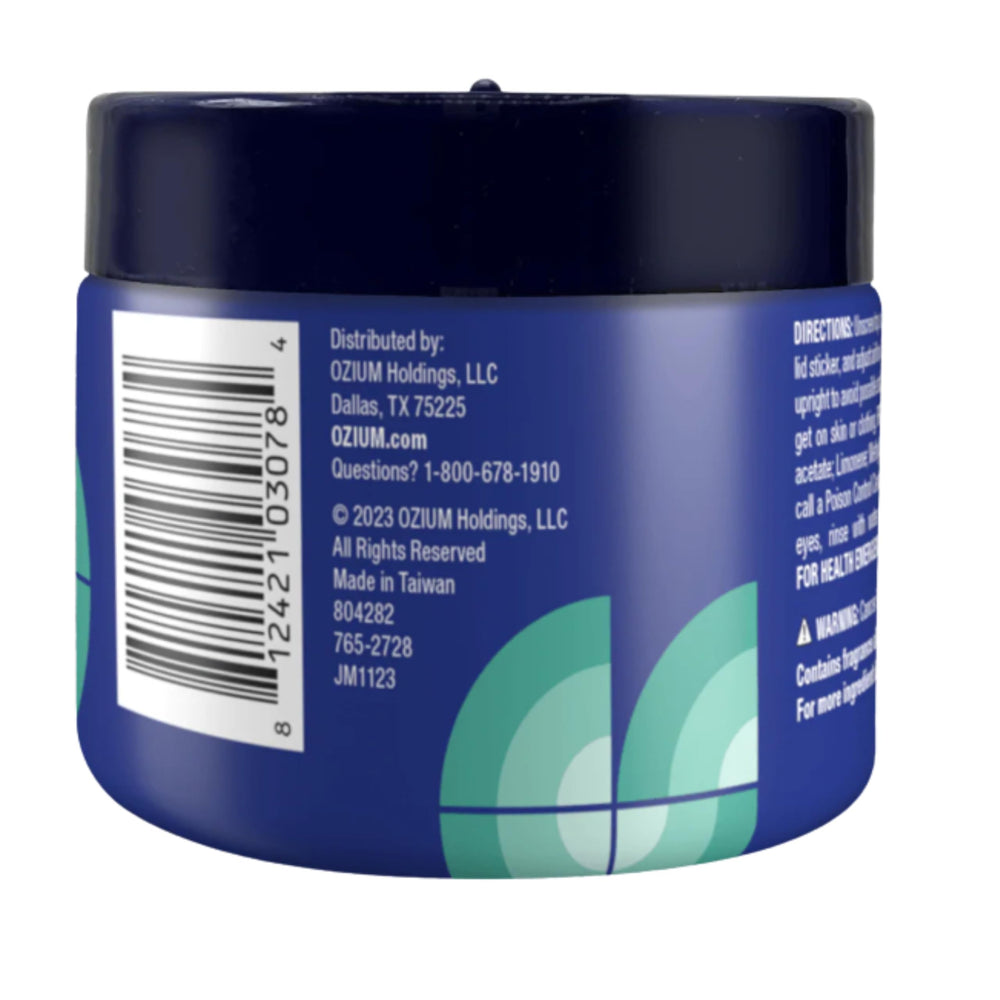 Ozium gel can tackle musty or smoky odors in shared spaces.