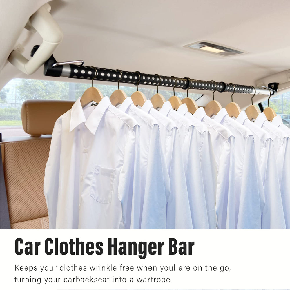 Ozzagar heavy-duty steel bar supports up to 30 lbs for durable car organization