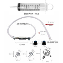 Paalee 100ml syringes image, supports precise fluid transfer during bleeding.
