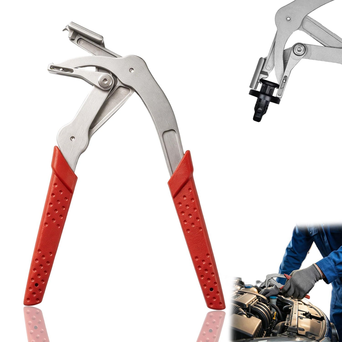 Paayfolla car clip pliers showing damage-free removal with an easy grip