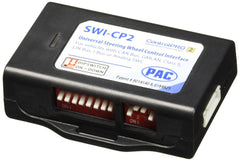 PAC Universal Analog/CAN-Bus SWI-CP2 module in dashboard preserves factory steering wheel controls.