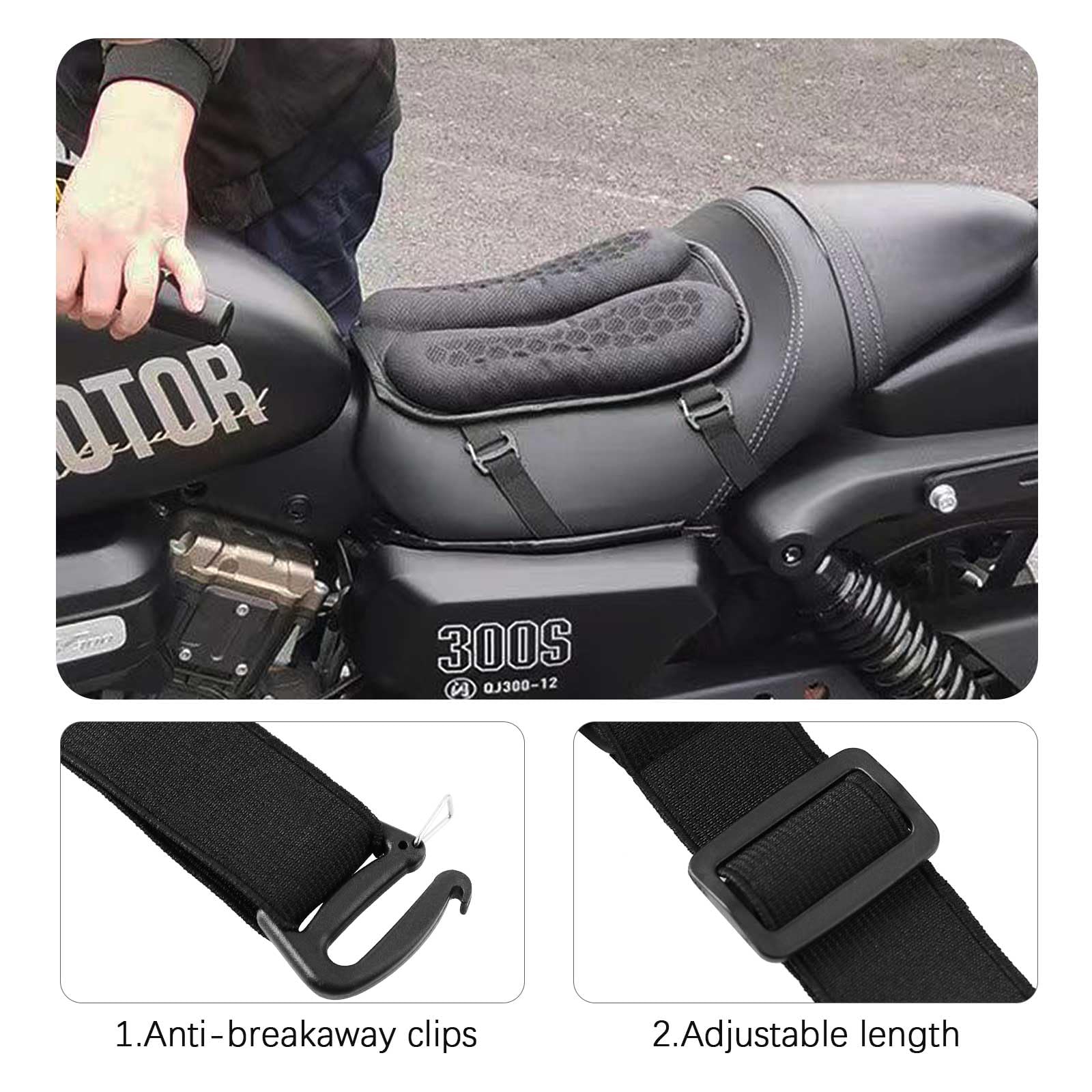 PACEWALKER black design complements any motorcycle setup