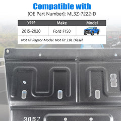 PACEWALKER engine protection shield blocks water and mud effectively.