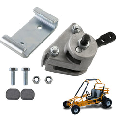 PACEWALKER brake caliper and bracket with pads, side view, reliable stopping performance.