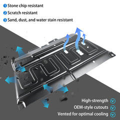 PACEWALKER manganese steel panel close-up highlights sturdy, durable construction.
