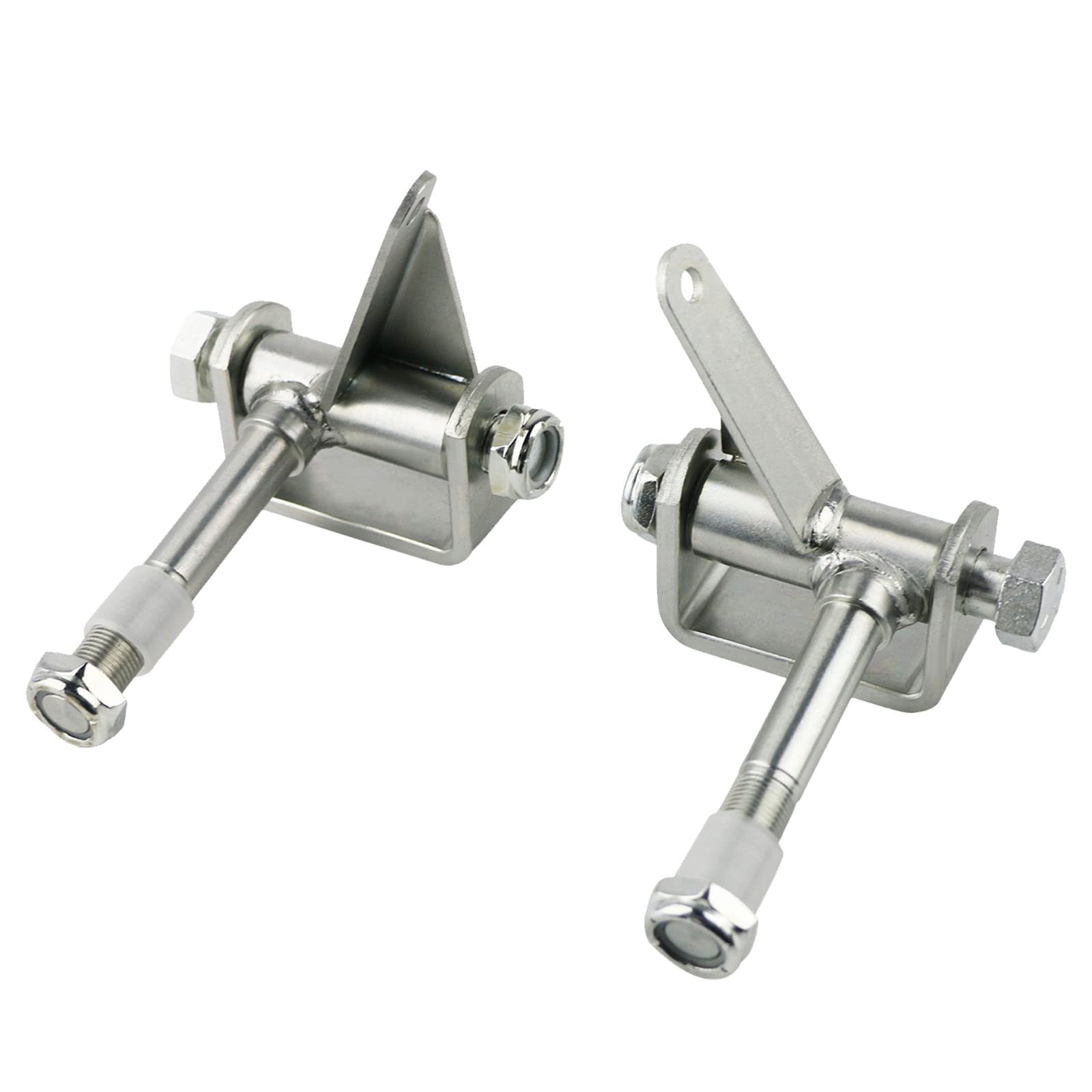 PACEWALKER steering spindle bracket front view for 5-8 inch axle.