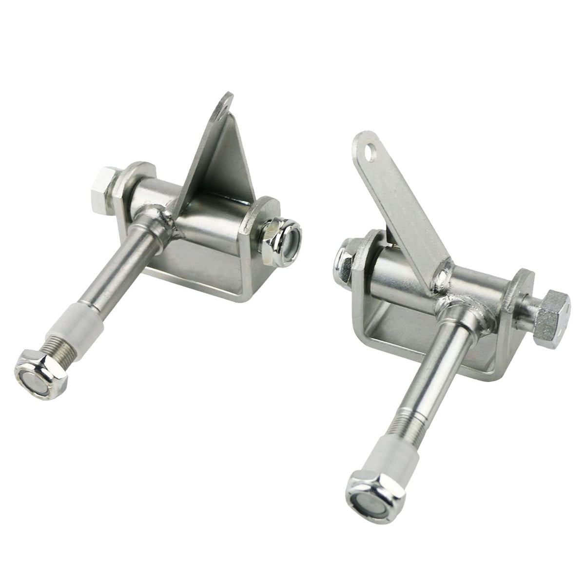 PACEWALKER steering spindle bracket front view for 5-8 inch axle.