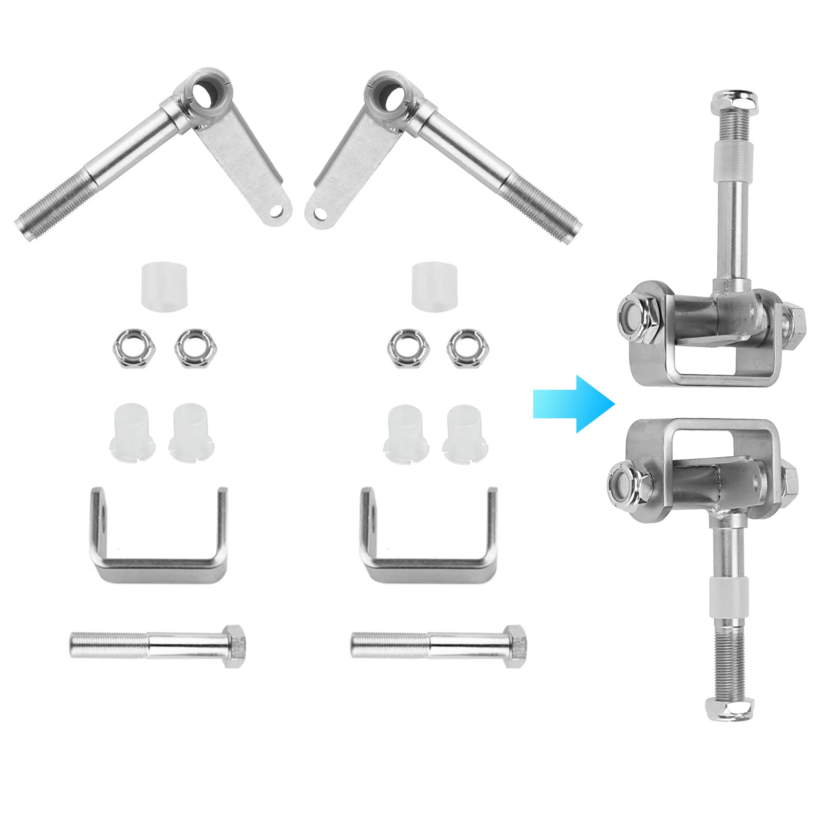 PACEWALKER installation shot shows quick setup for 5-8 inch axles.