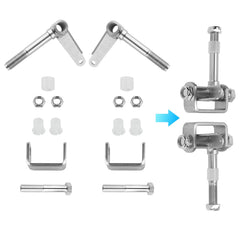 PACEWALKER installation shot shows quick setup for 5-8 inch axles.