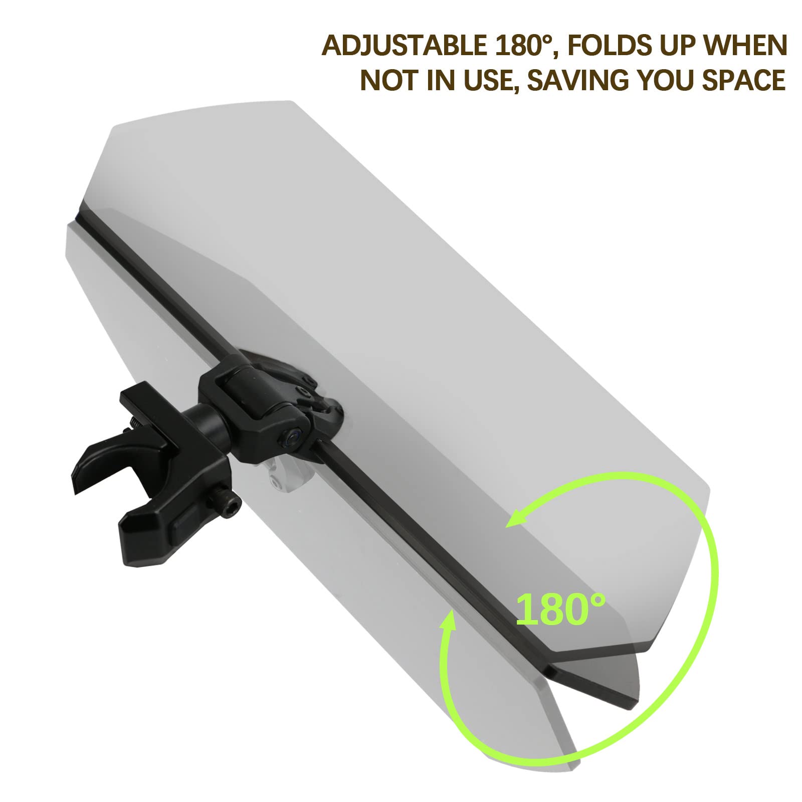 PACEWALKER UTV sun visor fits 1.25-2 inch roll bars for Polaris and more