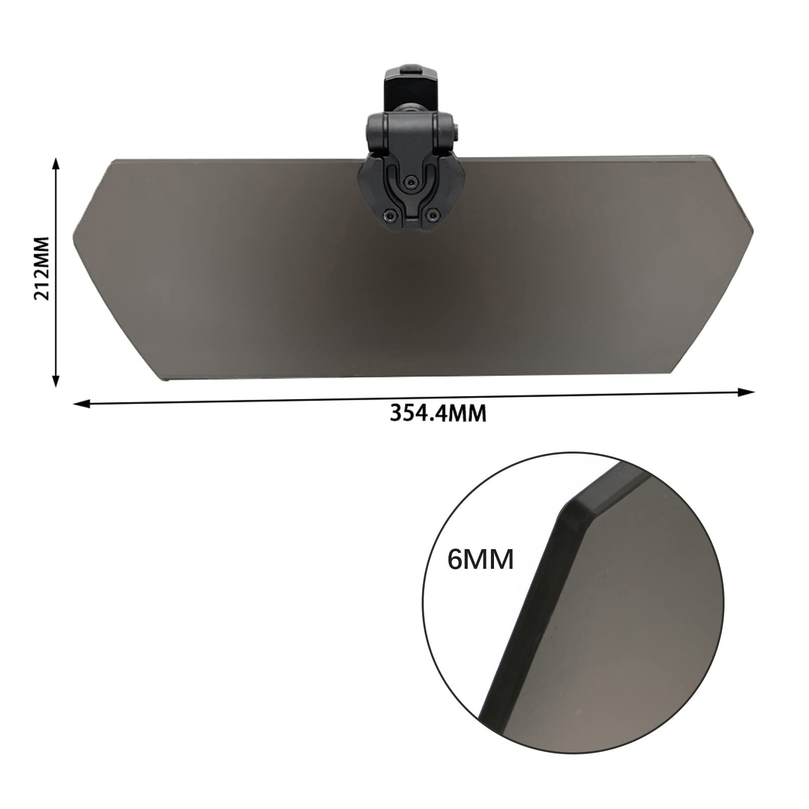 PACEWALKER UTV sun visor maintains HD transparency for clear driving view