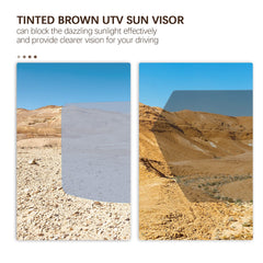PACEWALKER UTV sun visor tinted brown lens reduces glare for comfort
