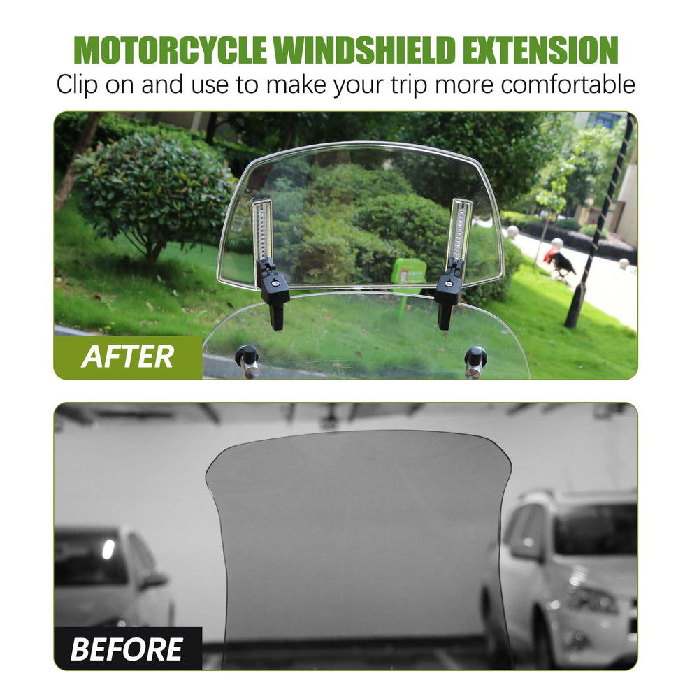 PACEWALKER wind noise reduction feature shown on extended windshield
