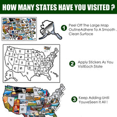 Pacify detailed state stickers with precise borders for clean placement.