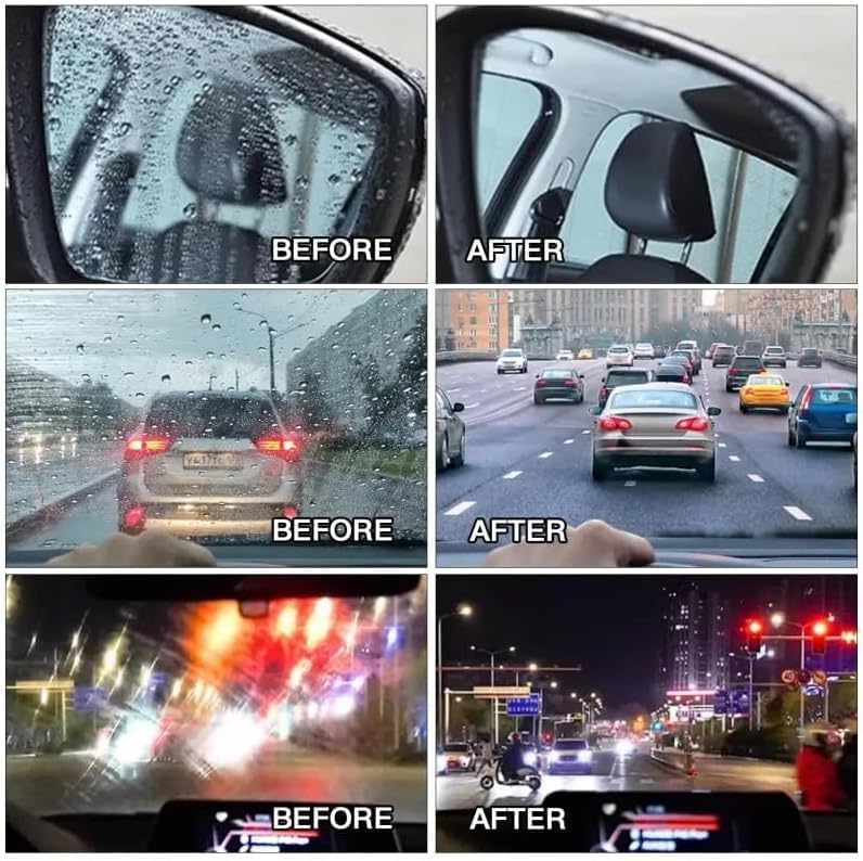 PADIFUL car window cleaner wiping away smudges to improve visibility