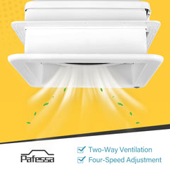 Pafessa DC motor close-up highlights low-noise operation for peaceful trips