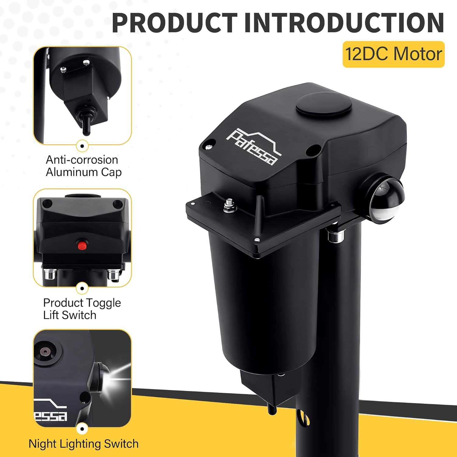 Pafessa drop foot extends 4.5 inches for stable leveling