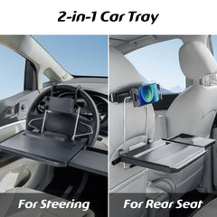 Paffenery car desk laptop mount extends workspace for larger laptops