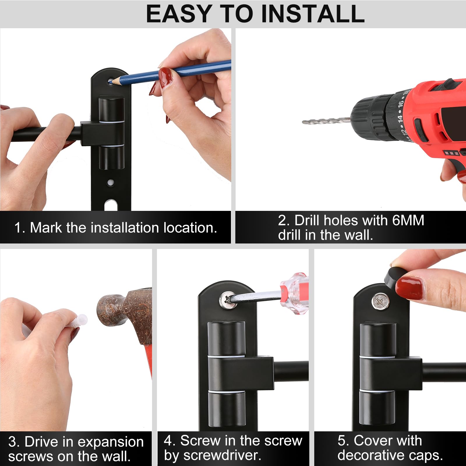 PAHTTO durable aluminum bracket ensures long-lasting performance.