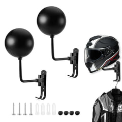PAHTTO helmet holder wall mount with 180° rotation for flexible placement.