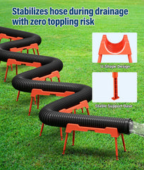 PAHTTO RV sewer hose support deep U groove guides hose