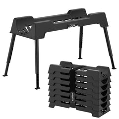 PAHTTO RV sewer hose support with foldable legs for portable setup and reliable drainage.