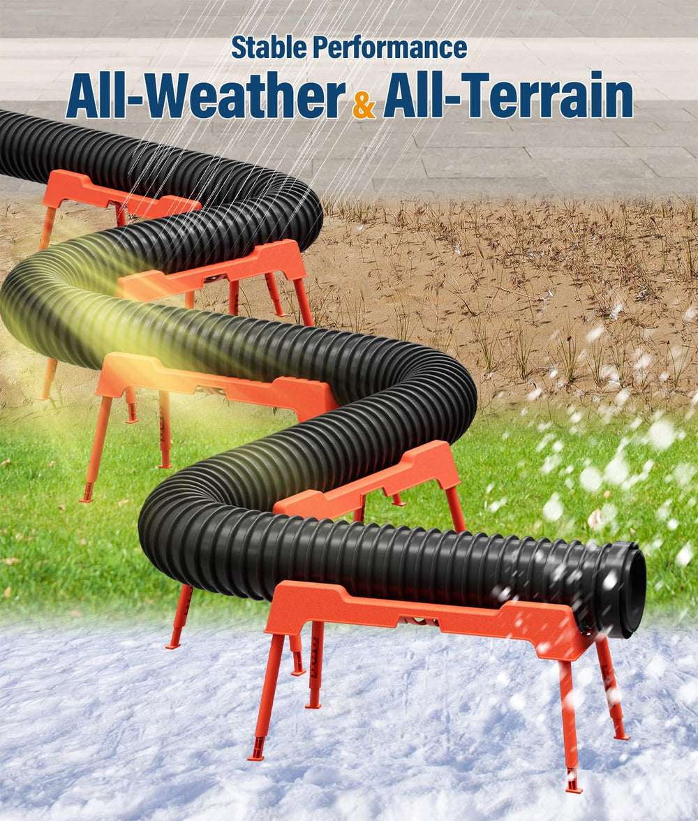 PAHTTO durable plastic construction withstands sun, rain, and freezing temperatures.