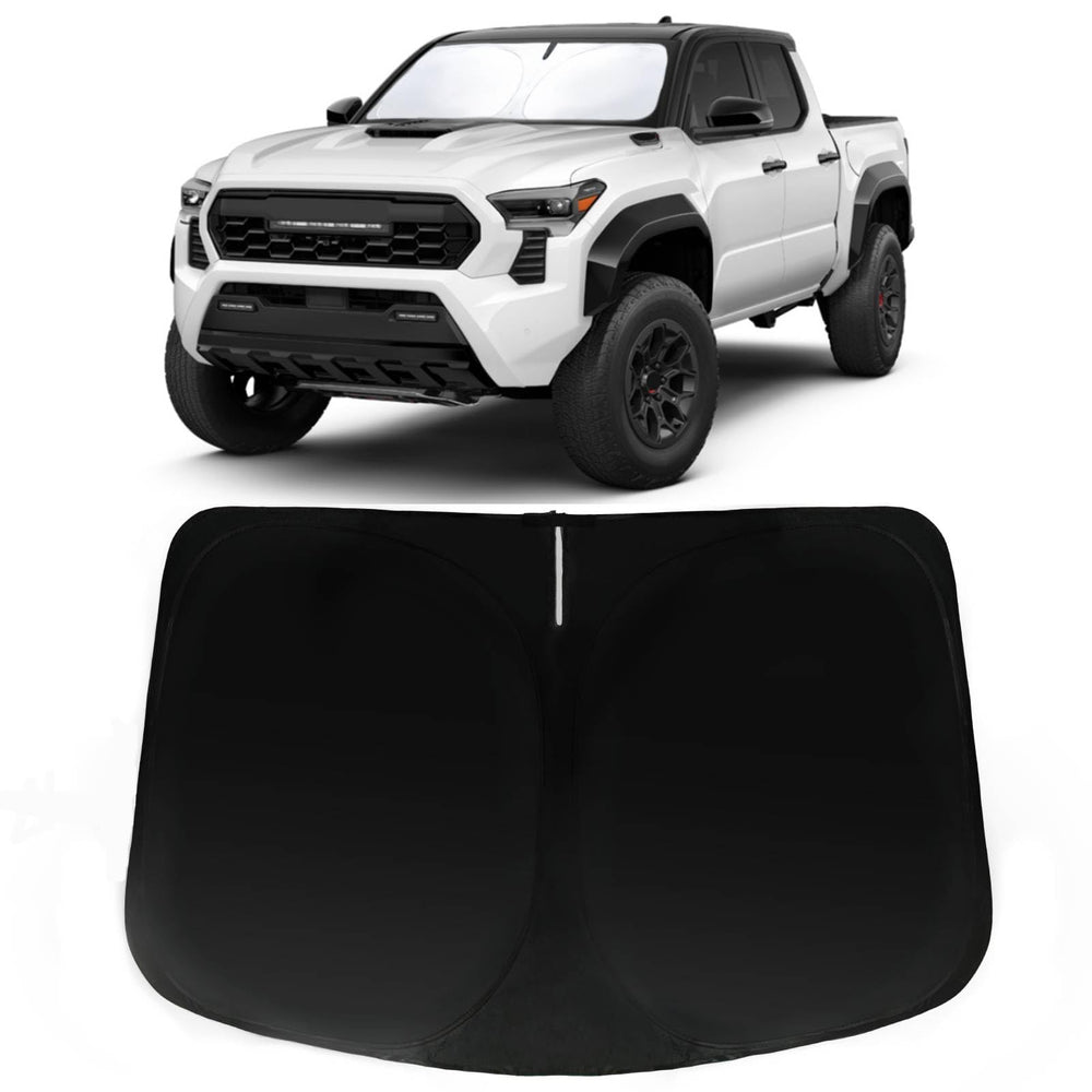 PAIMOHO Tacoma sunshade front window fit blocks UV rays and heat for a cooler ride.