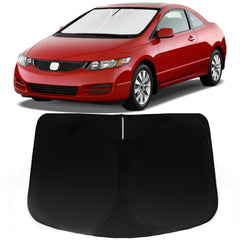 PAIMOHO custom-fit windshield sun shade for Civic 2006-2011—sag-free fit.