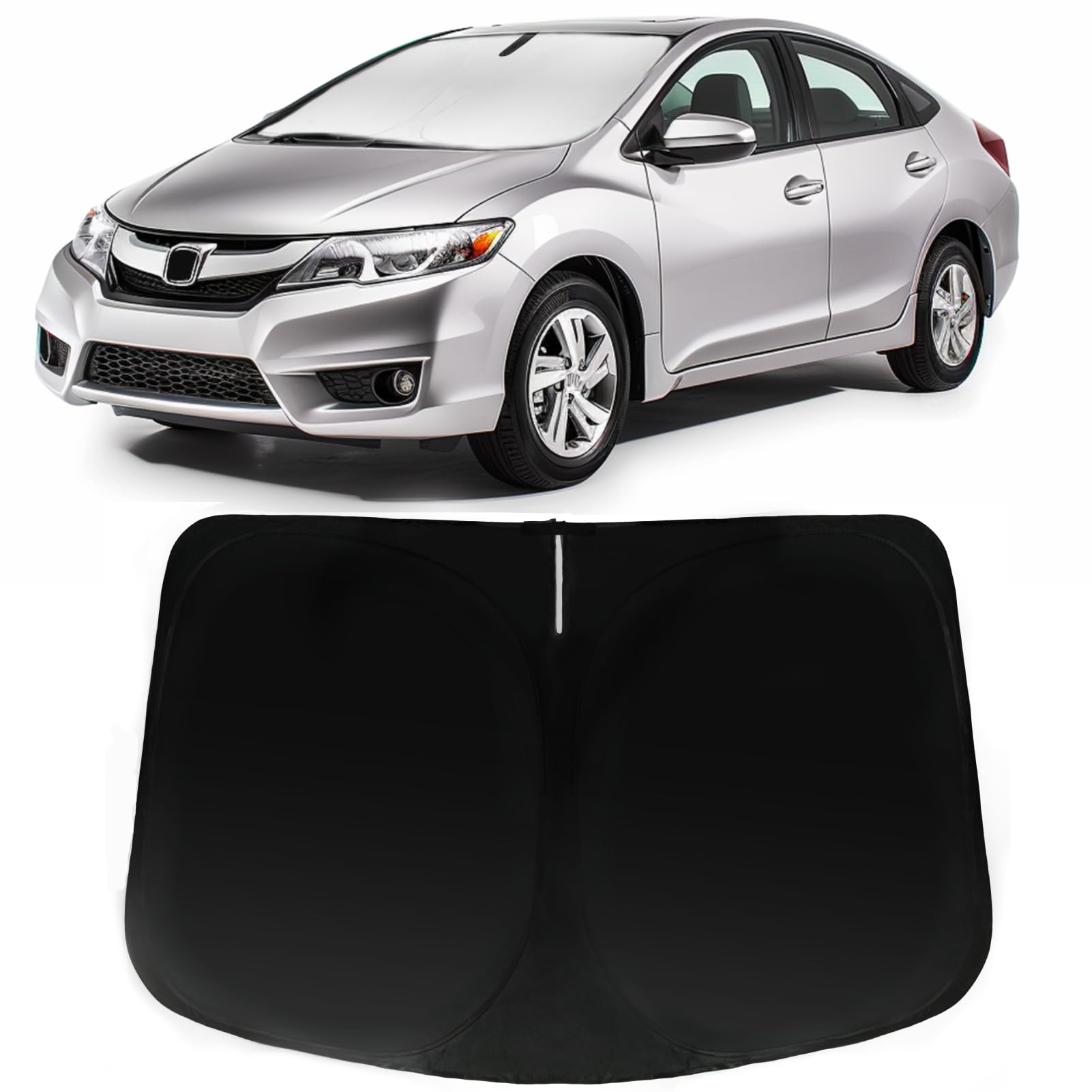 PAIMOHO windshield sun shade front window reduces glare and heat for Honda Civic