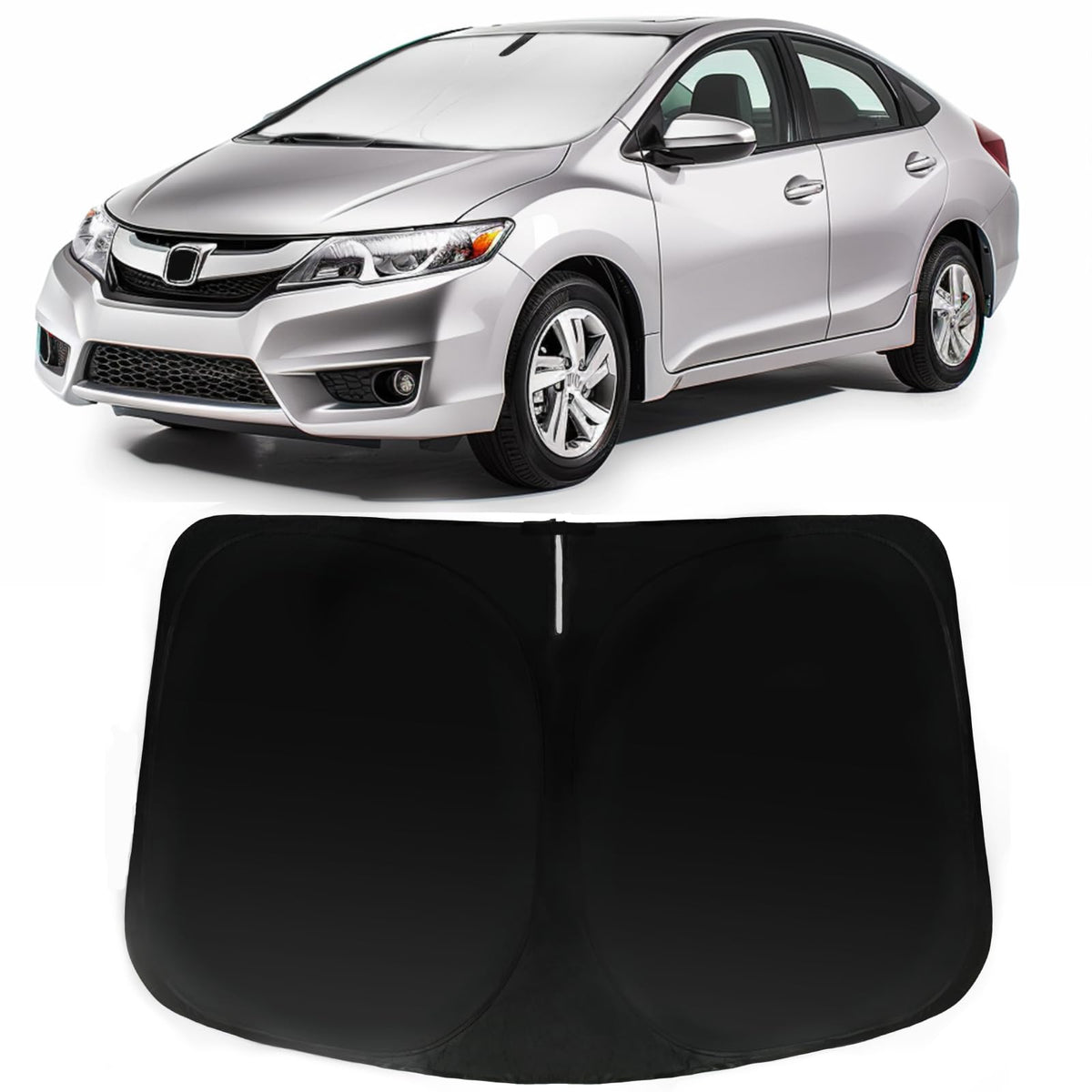 PAIMOHO windshield sun shade front window reduces glare and heat for Honda Civic
