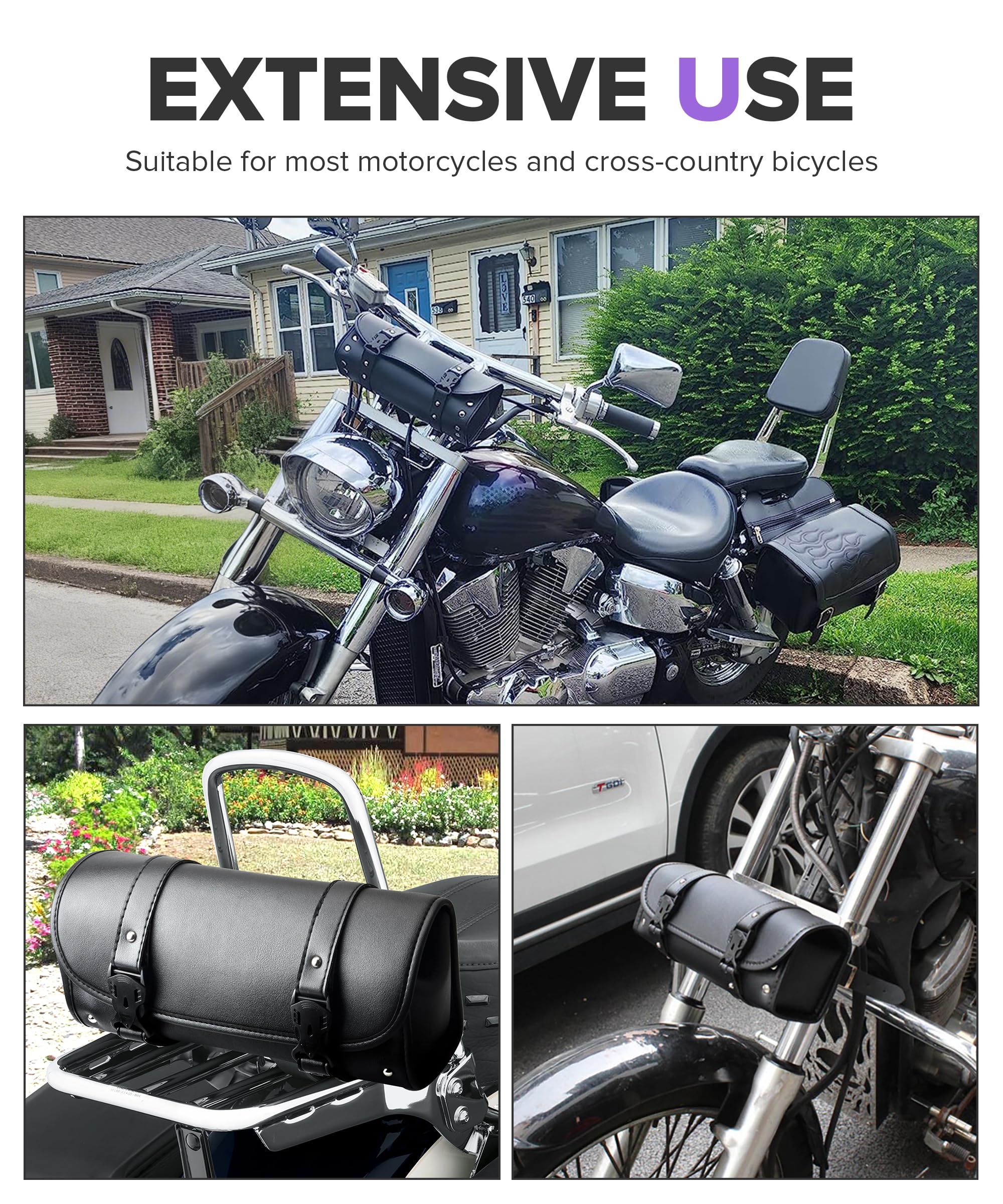 PAIYUE saddle bag storage adds extra space for tools