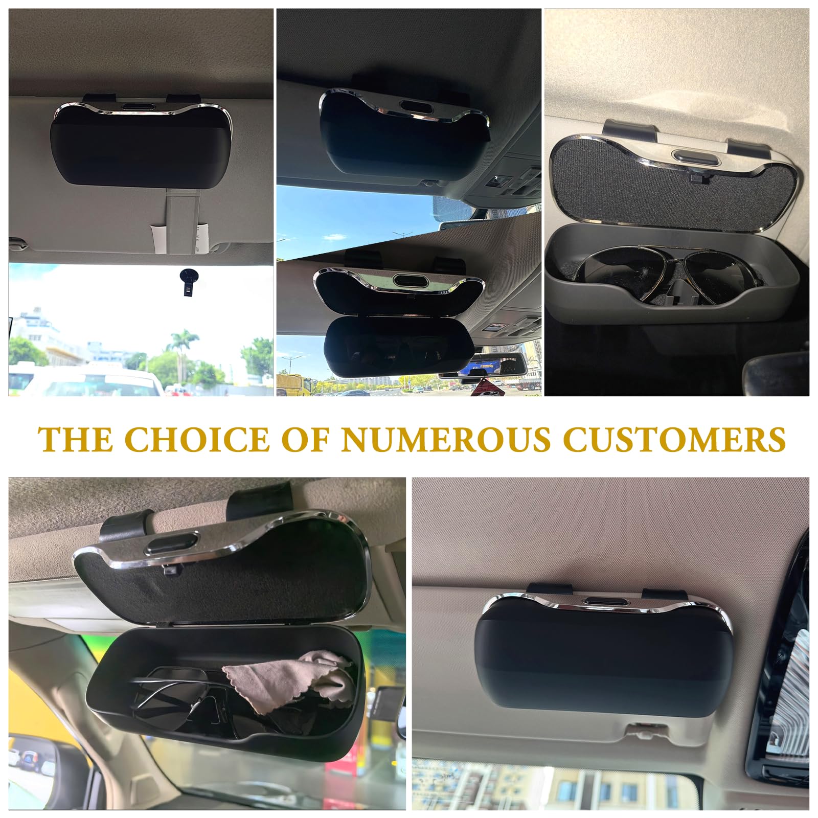 Pakanana plush interior cushions lenses during car movement.
