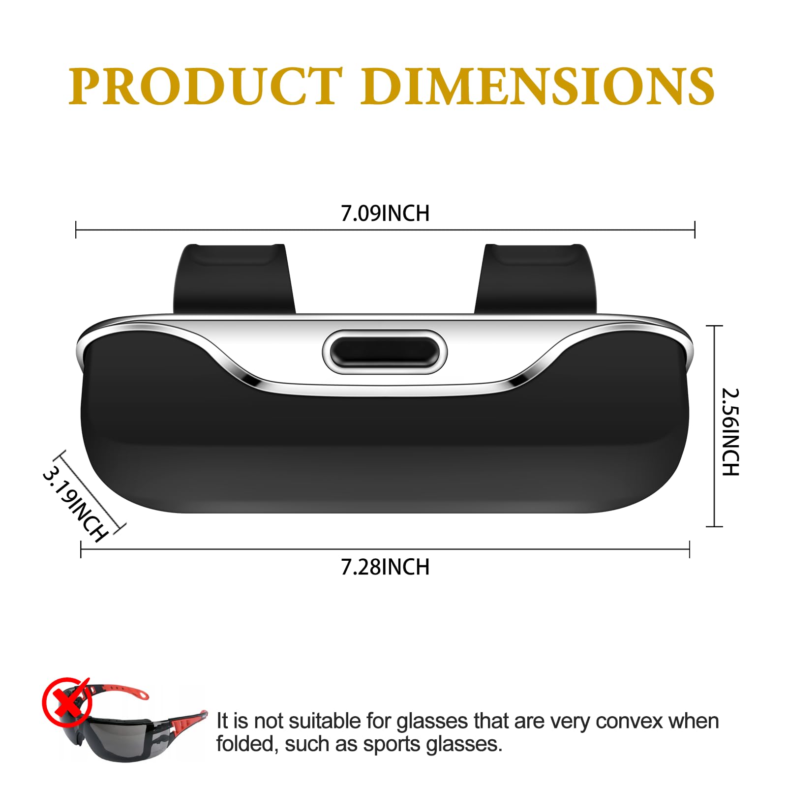 Pakanana vehicle sunglasses holder attaches securely to a car interior for daily use.