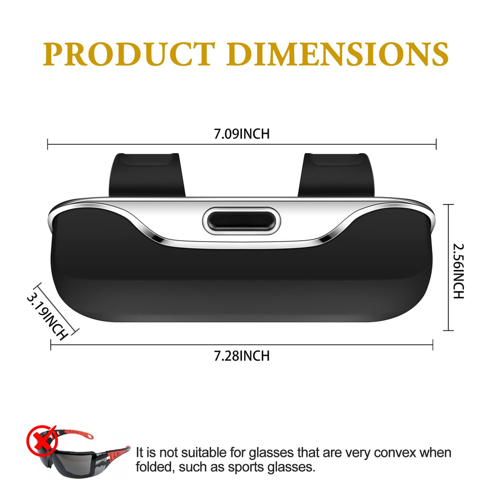 Pakanana vehicle sunglasses holder attaches securely to a car interior for daily use.