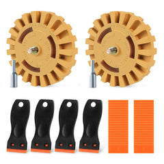 Pakeed 4in decal remover eraser wheel removes residue on cars and glass